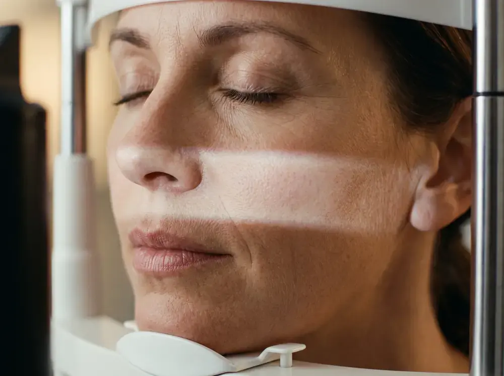 AI Skin Analysis being carried out in the clinic